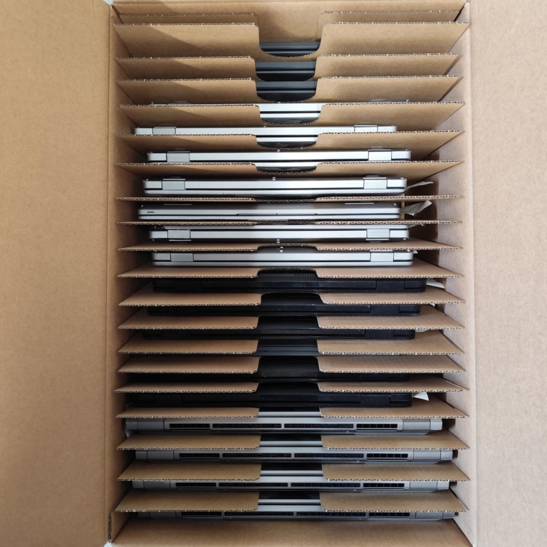 25-in-1 Protective Laptop Shipping Box with Dividers