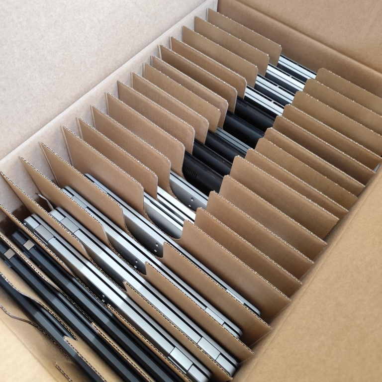 25-in-1 Protective Laptop Shipping Box with Dividers