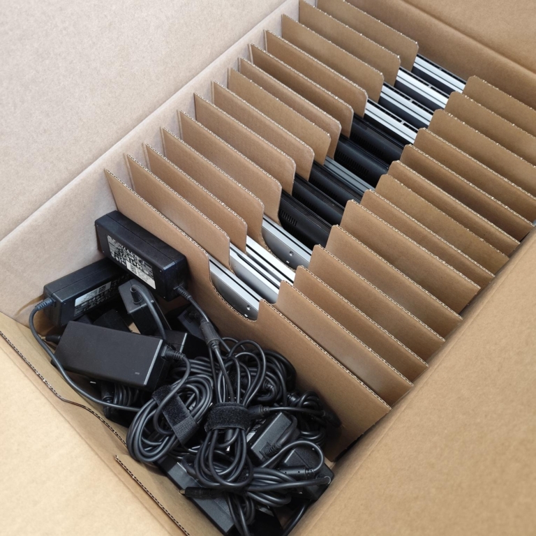 25-in-1 Protective Laptop Shipping Box with Dividers