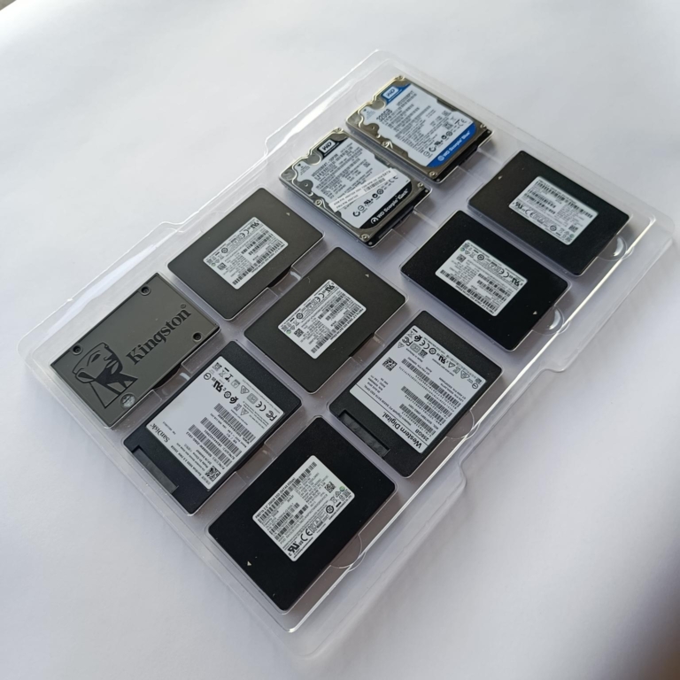 10-Slot Stackable Storage Tray for 2.5″ HDD/SSD Drives