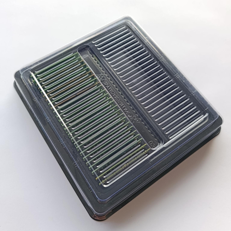 50-Pack ESD Storage Box for DDR3, DDR4, DDR5 SO-DIMM RAM – Protective Case with Lid